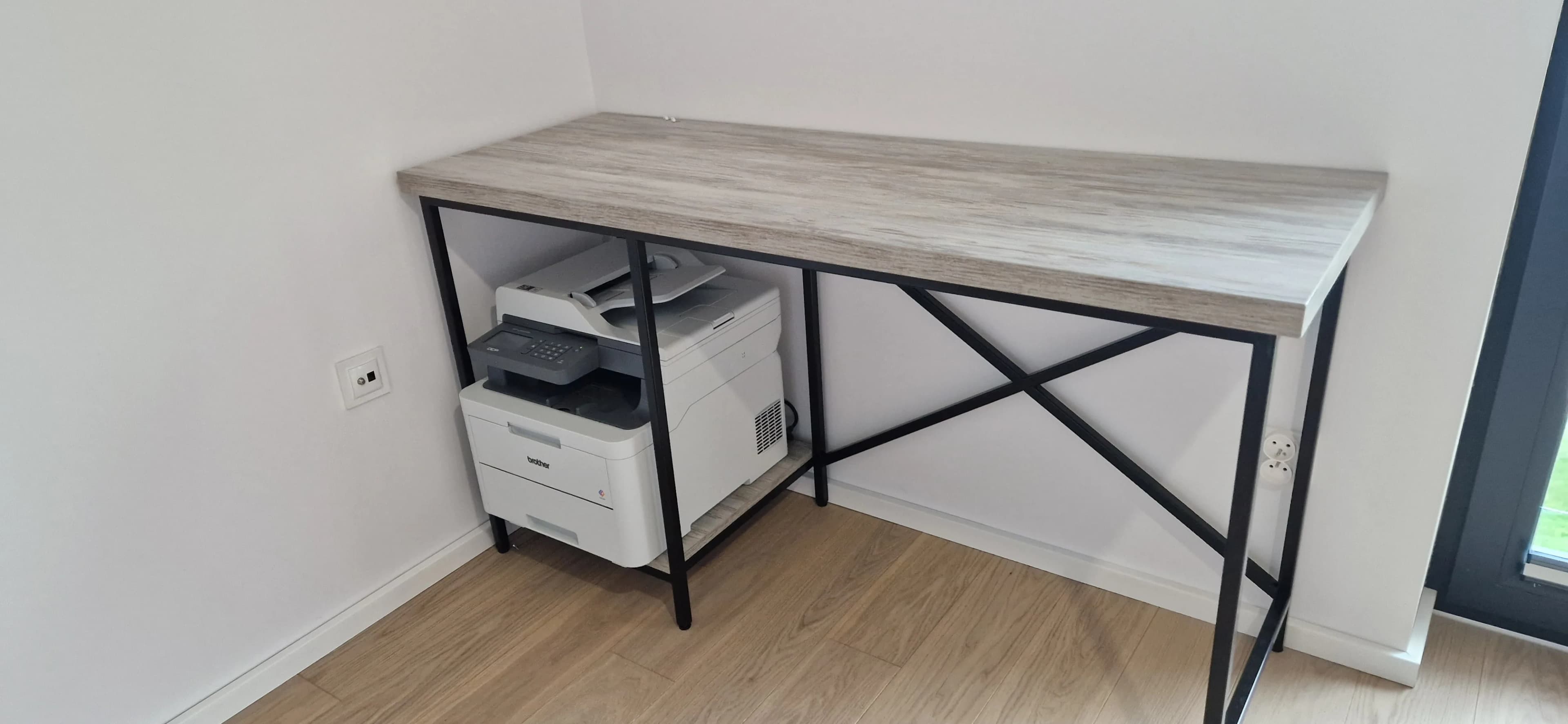 Biurko Drewno Loft Industrialny Szary - Stolarnia Pablo Słupsk