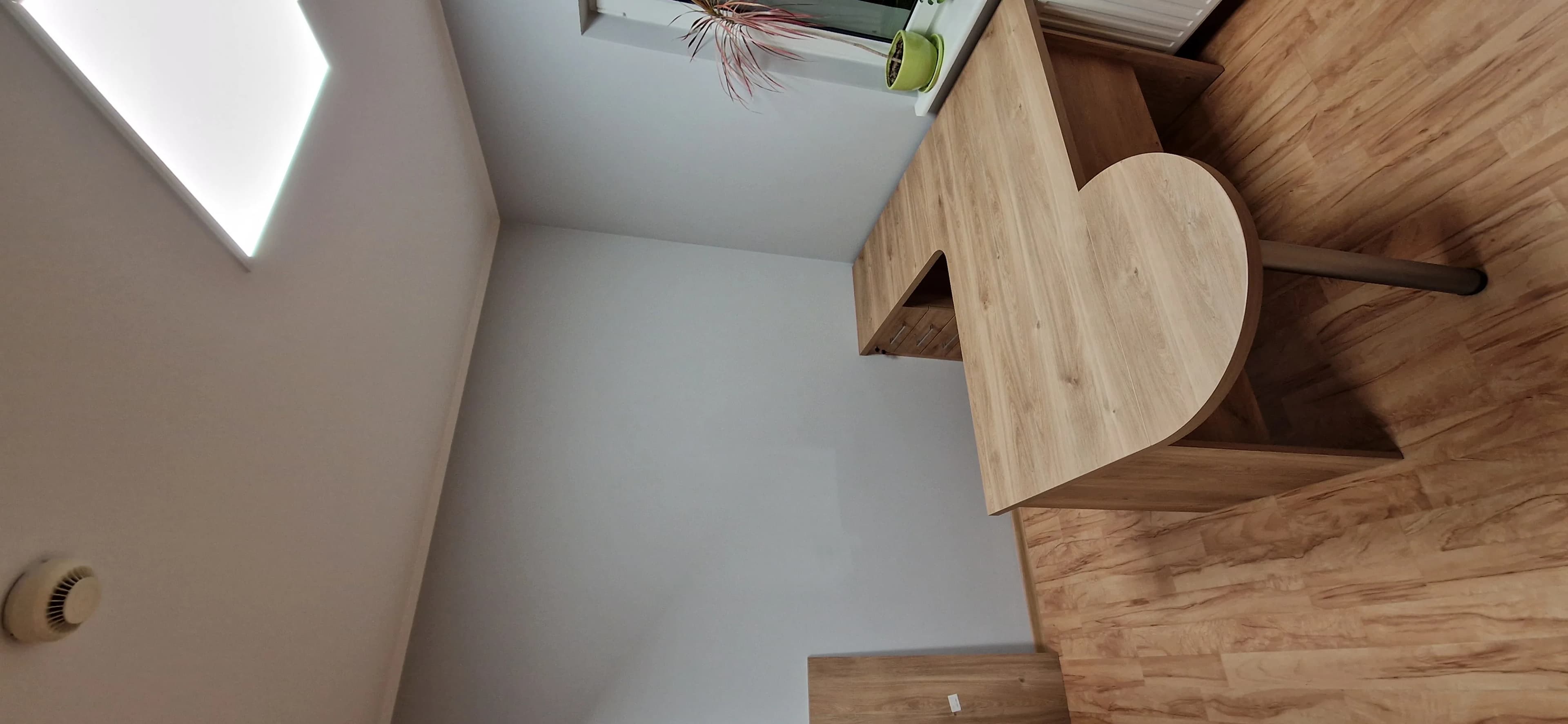 Biurko Narozne Drewno Dab Szuflady - Stolarnia Pablo Słupsk