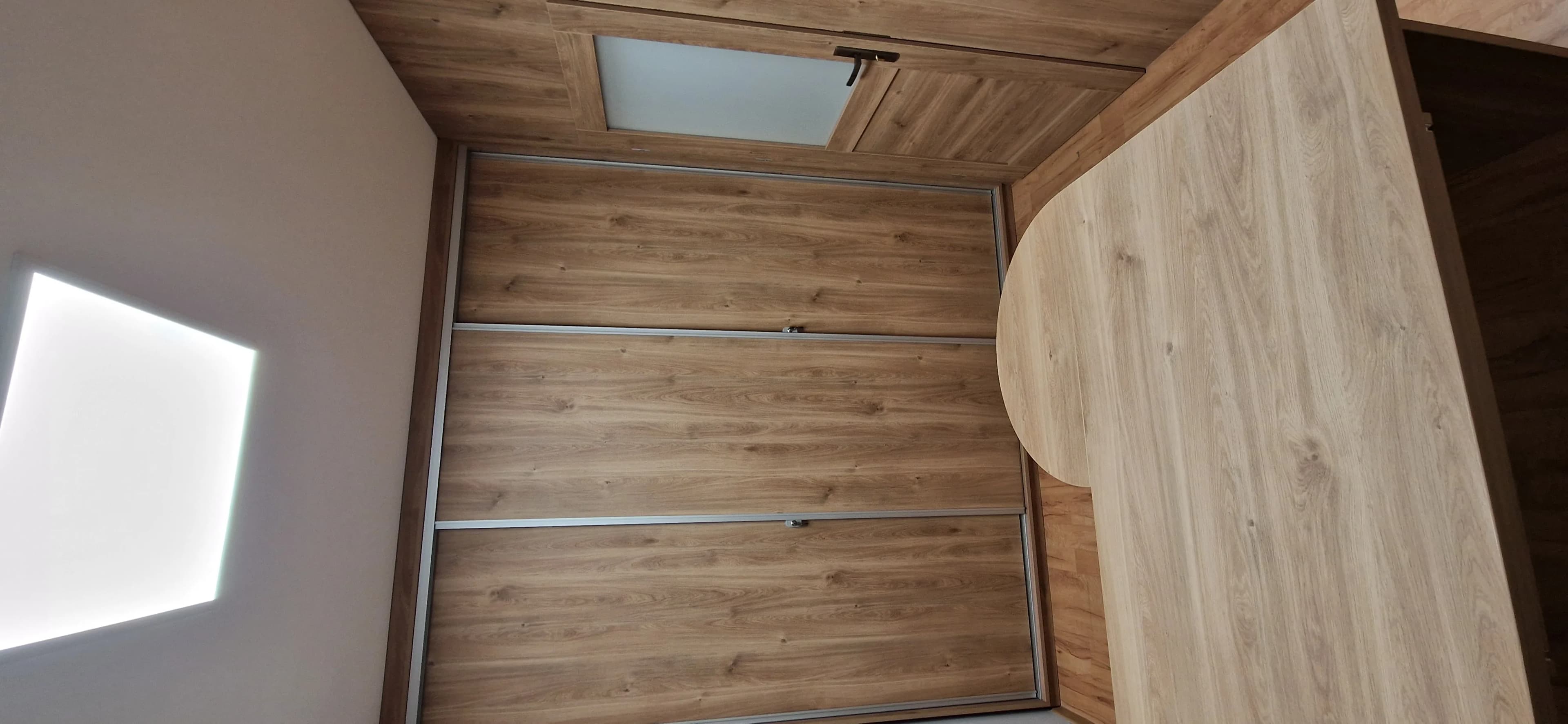 Biuro Drewno Dab Szafa Przesuwna - Stolarnia Pablo Słupsk