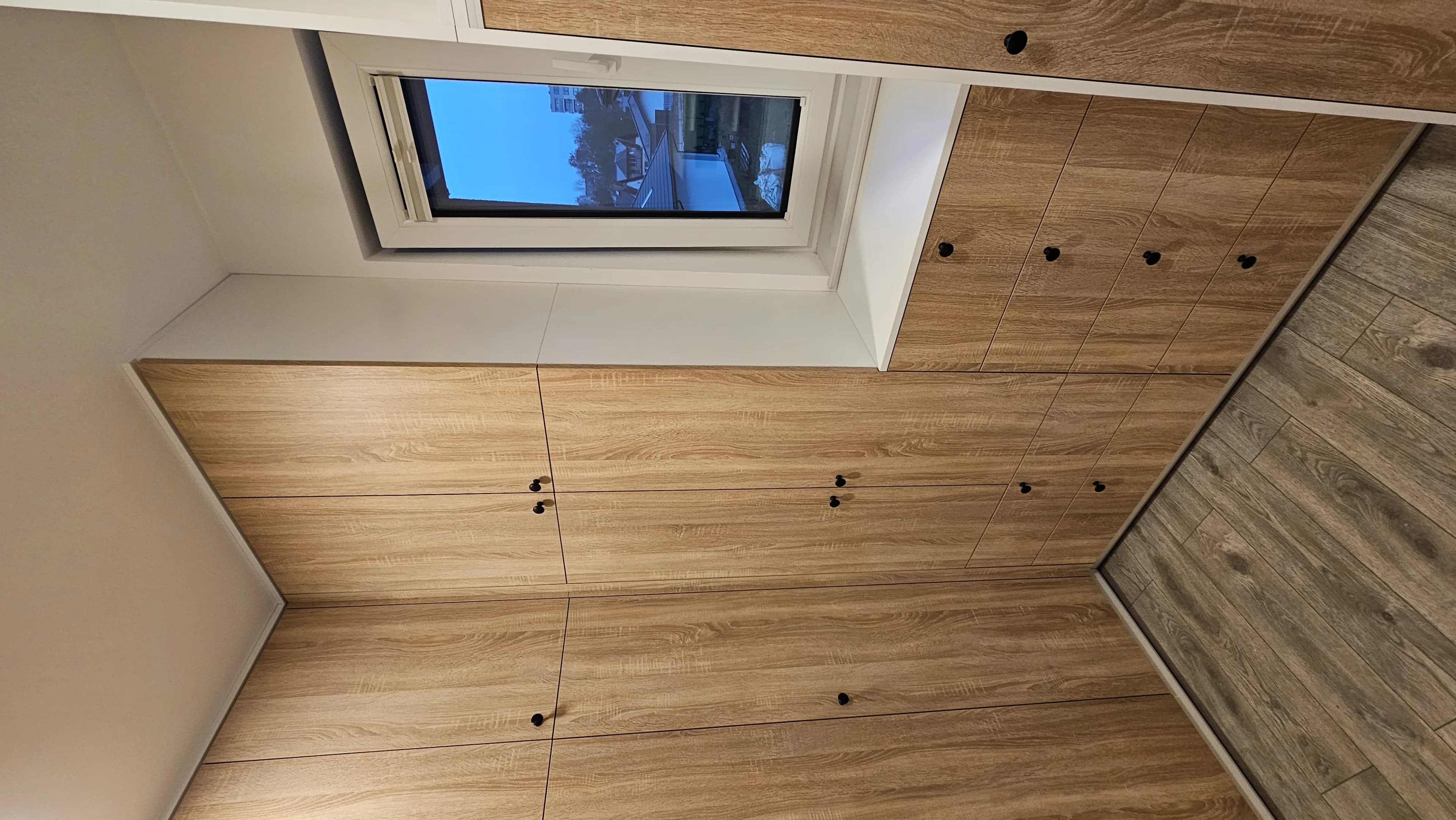 Garderoba Drewno Dab Narozna Szuflady - Stolarnia Pablo Słupsk