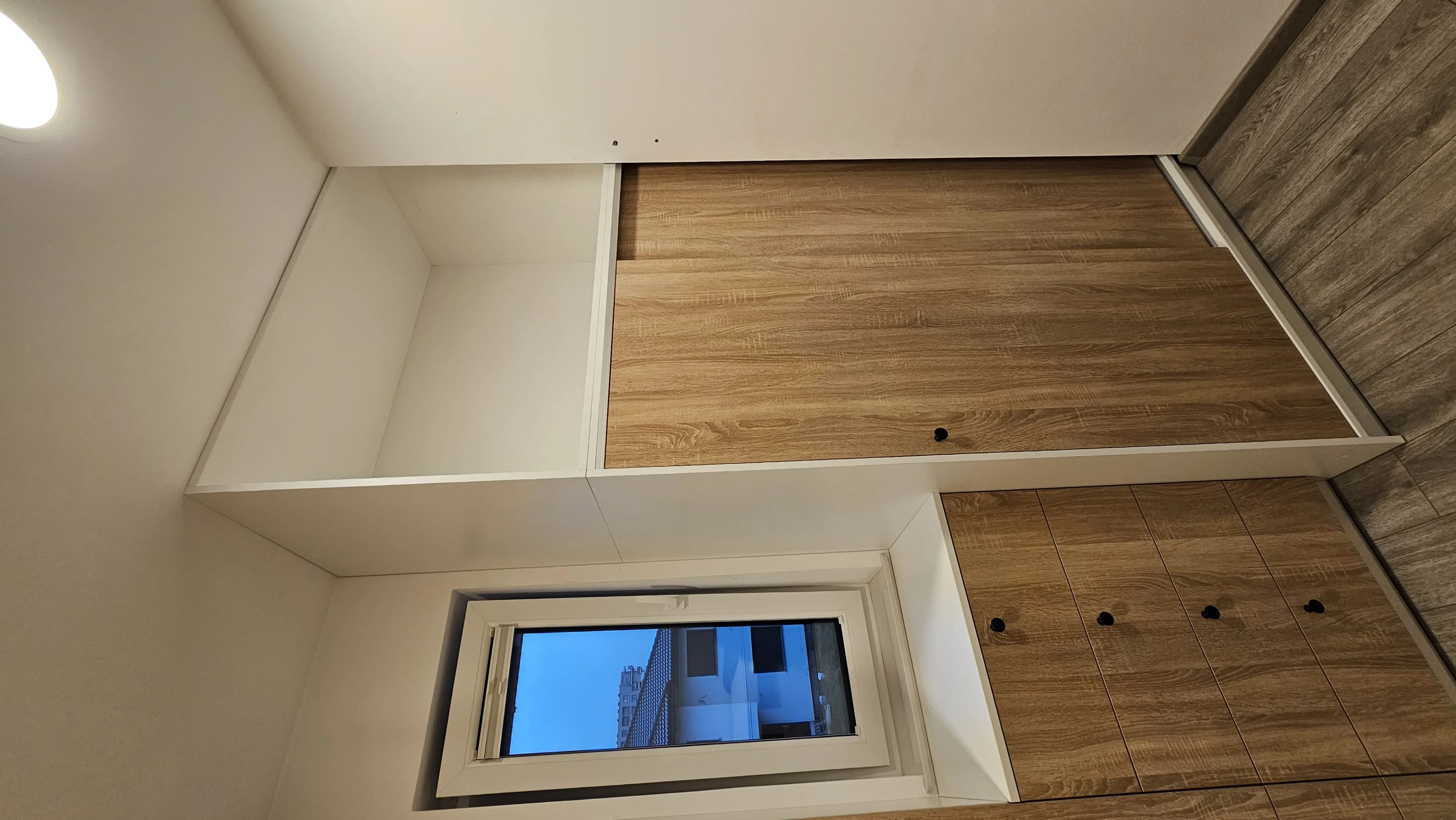 Garderoba Drewno Dab Przesuwna Szuflady - Stolarnia Pablo Słupsk