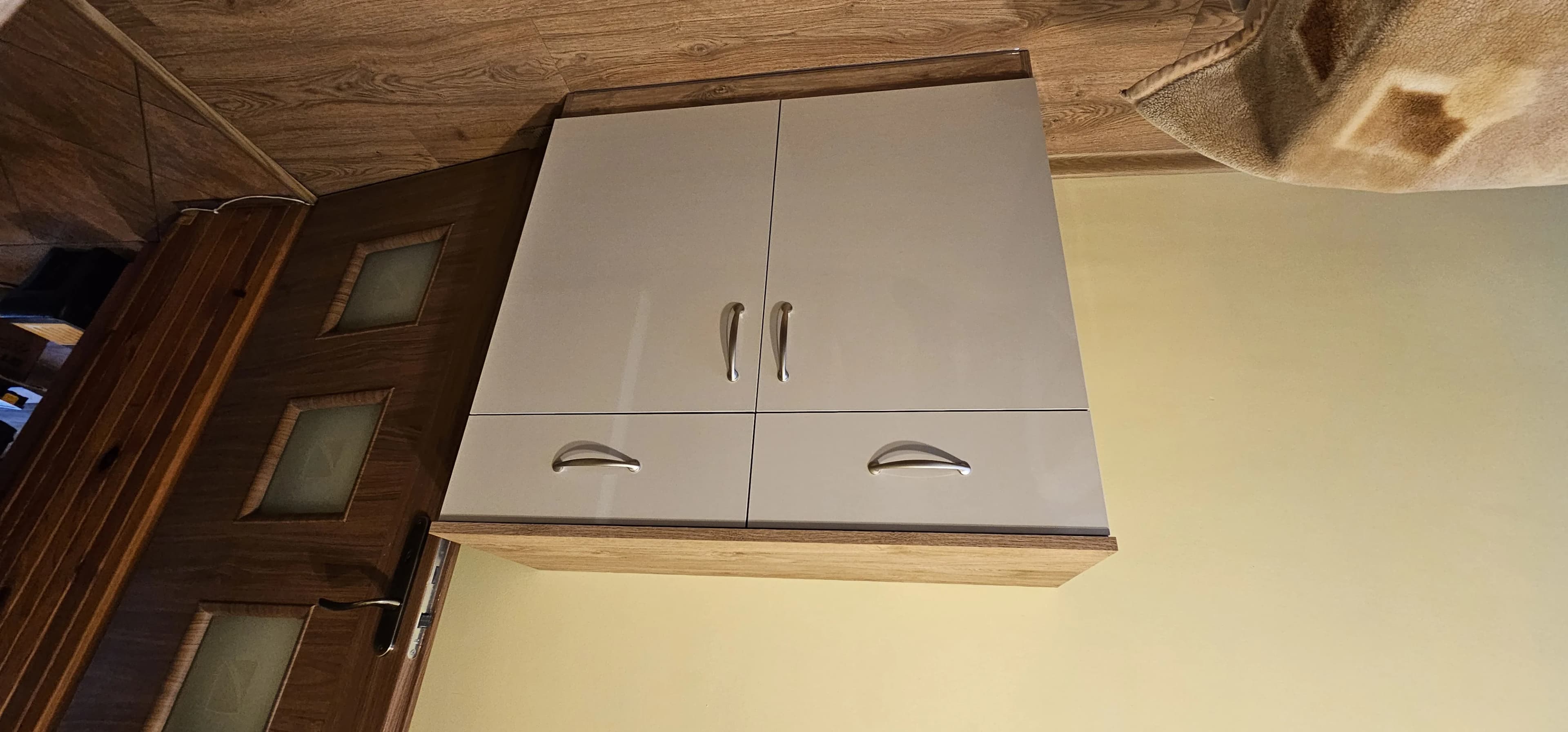 Komoda Szara Drewno Dab Szuflady - Stolarnia Pablo Słupsk