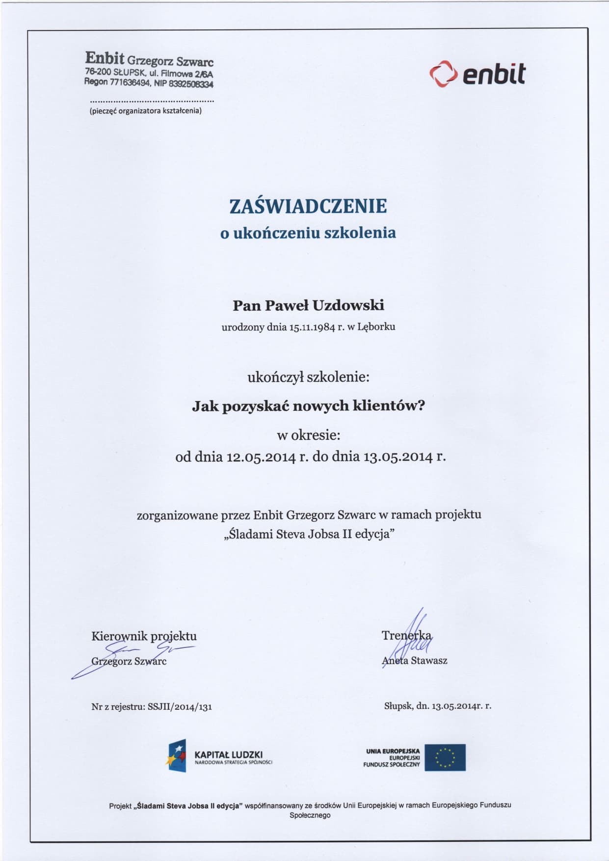 Szkolenie — jak pozyskać nowych klientów