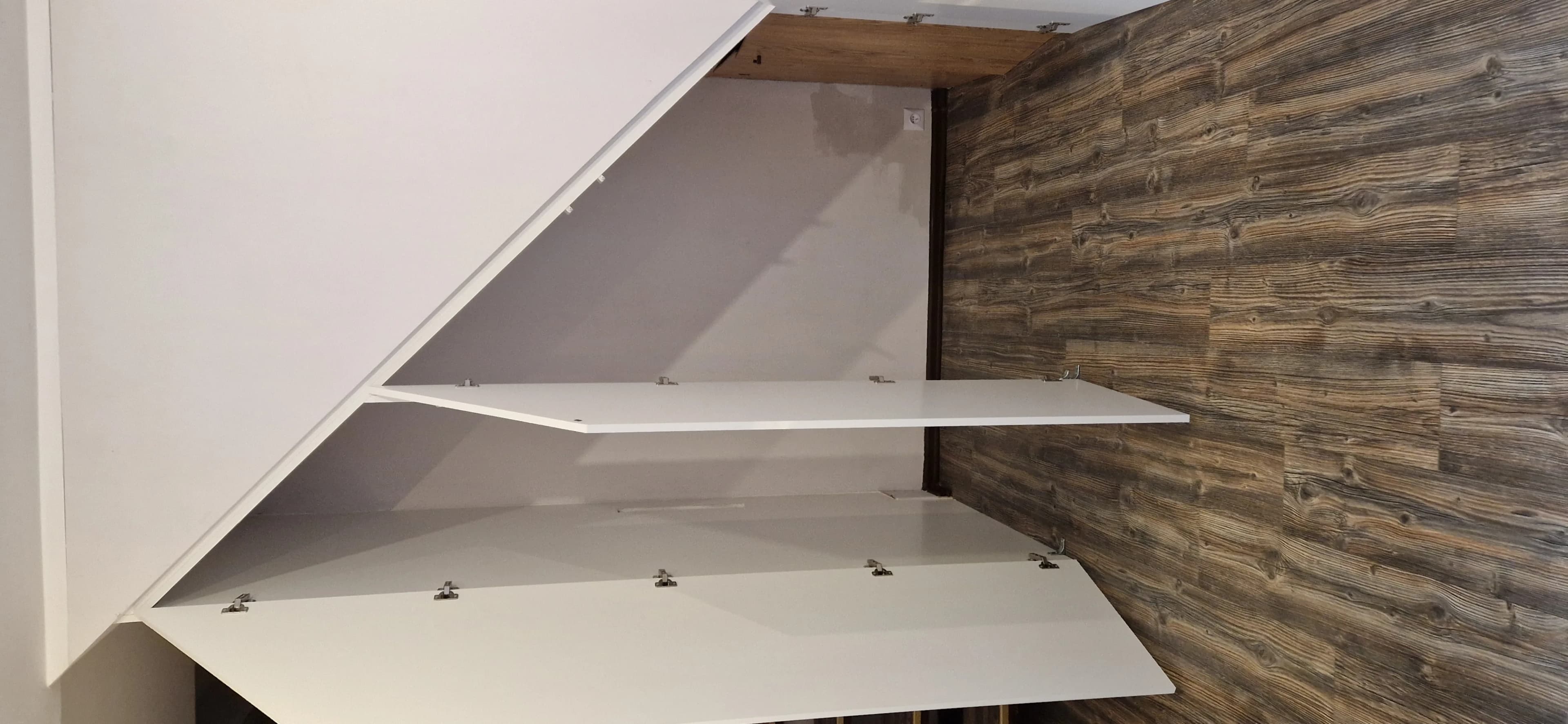 Zabudowa Skosy Biala Drewno - Stolarnia Pablo Słupsk